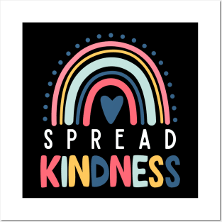 "Radiant Rainbow" - Spread Kindness Inspirational Tee Posters and Art